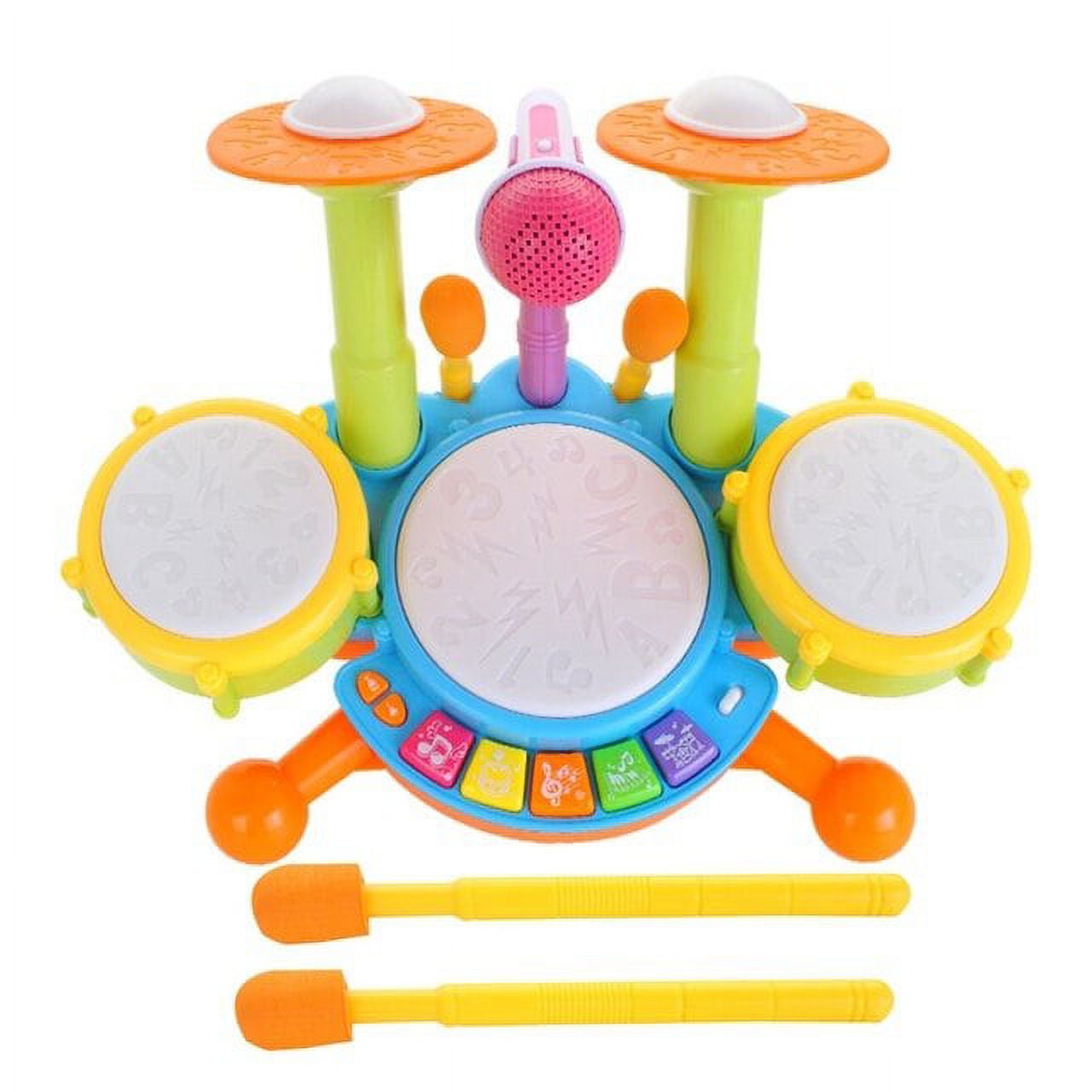 Kids Drum Set Musical Instrument Toys Drum Set for Toddlers 13