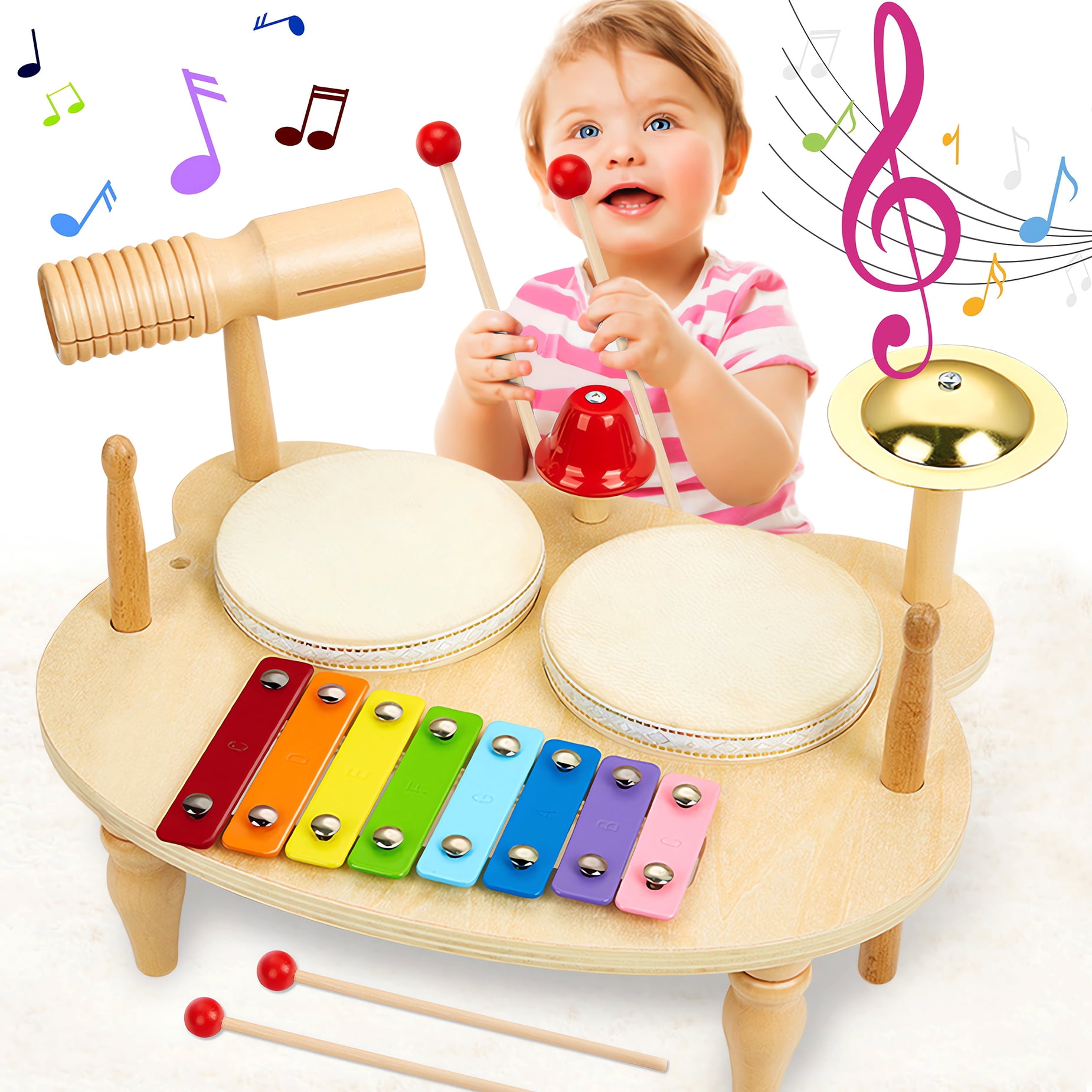 Toy drum kit hotsell 2 year old
