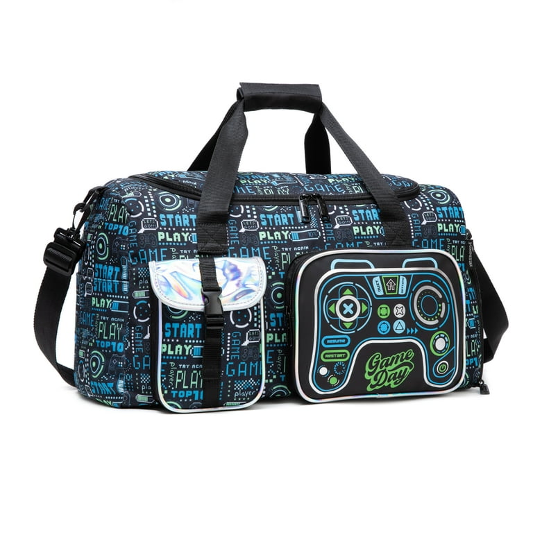 Kids Duffle Gym Bag for Boys Travel Bag Teen Weekender Overnight