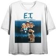 thumbnail image 1 of Kids & E.T. Women's White Crop Tee-XS, 1 of 3
