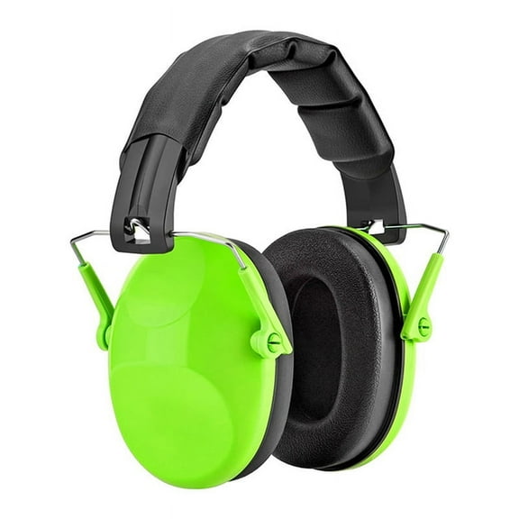 Kids Ear Earmuff Adjustable Muff Noise-Proof Headmounted Ear for Children Sleeping Green