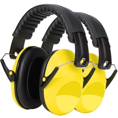 Kids Ear Protection 2 Pack, Noise Cancelling Ear Muffs Sound Blocking Over Ear Headphones, Foldable Hearing Protection Ear Muffs