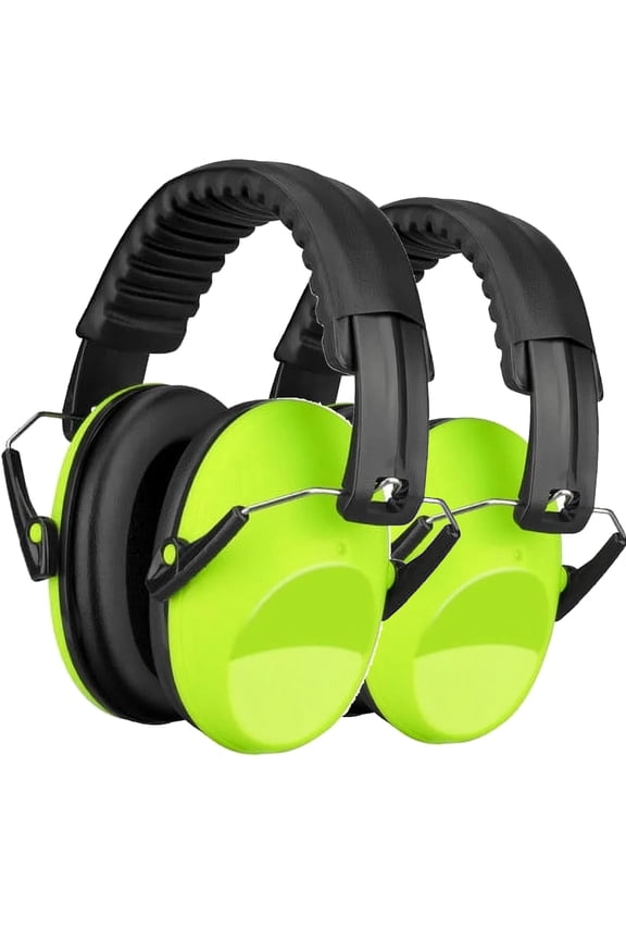 Kids Ear Protection 2 Pack, Noise Cancelling Ear Muffs Sound Blocking Over Ear Headphones, Foldable Hearing Protection Ear Muffs