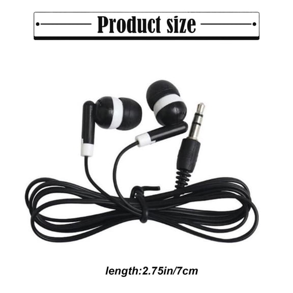 Kids Earbuds Headphones Wholesale Bulk School / Library / Office Supplies Disposable Earphone Earbuds Wired Headset for Kids, Adults - Individually Bagged Gift — LAILLSH 2026 New Arrivals