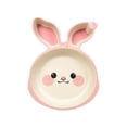 thumbnail image 1 of Kids Easter Bunny 3-Compartment Feeding Plate - Balanced Food Sections, Festive Design, Perfect for Toddler Meals, Baby Weaning, and Family Use, 1 of 5