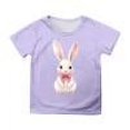 thumbnail image 1 of Kids Easter Clothes Cute Print Crewneck Basic Top Blouse Plus Size Casual Athletic Shirts Girls,,110, 1 of 5