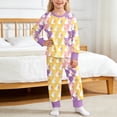 thumbnail image 1 of Kids Easter Pajamas For Kids Long Sleeve Pullover Crewneck Soft Pajamas Pants Bunny Printed Size 5-6 Years Boys Pajamas, 1 of 1