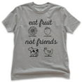 thumbnail image 1 of Kids Eat Fruit Not Friends T-Shirt, Youth Kids Boy Girl T-Shirt, Cute Vegan Shirt, Funny Vegan T-shirt, Dark Heather Gray, Medium, 1 of 4