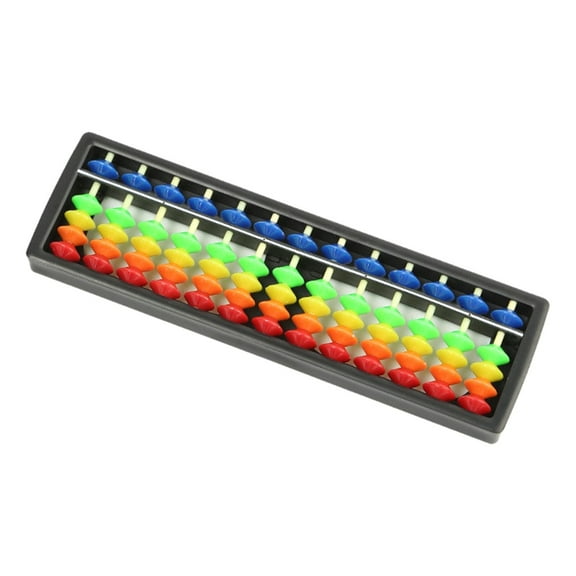 Kids Educational Abacus 13 Rows Color Coded Beads Mental Calculation Training Device