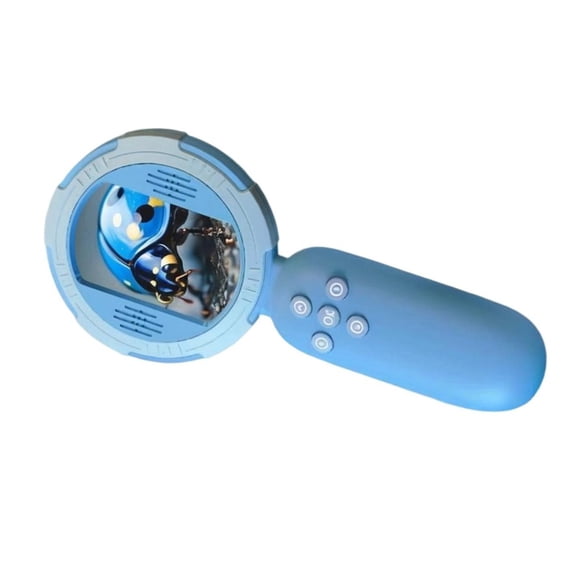 Kids Educational Magnifying Tool 200MP Imaging Adjustable LED Light Portable Science Observation