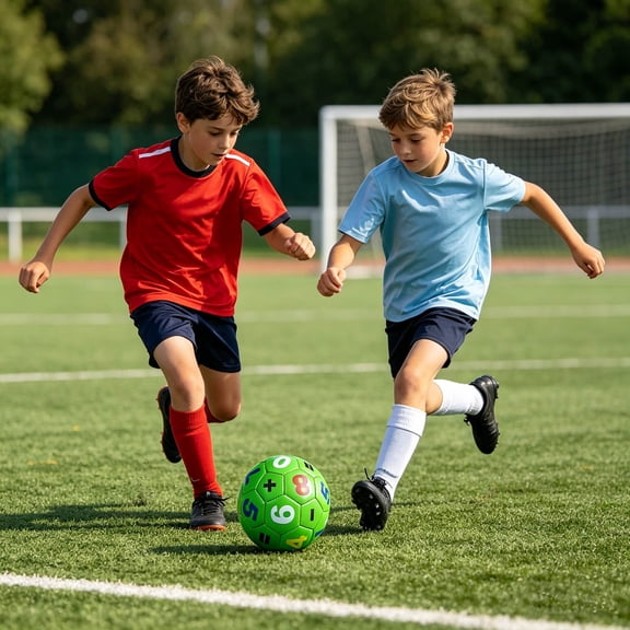 Kids Educational Soccer Ball, Number & Math Design, Soft Toy for Toddlers & Children