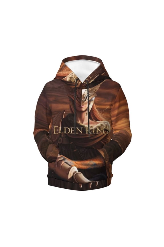 Kids Elden Ring Pullover Hoodie Realistic 3d Print Graphic Hooded Sweatshirts With Drawstring