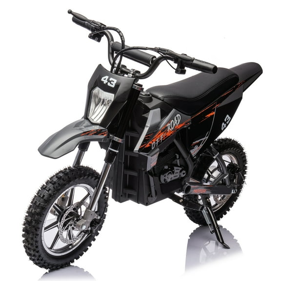 Kids Electric Dirt Bike, 36V Electric Off-Road Motorcycle, 500W Motor Bike with Chain-Driven Brushled Motor, 15.5mph Battery Powered Motocross Bike for Kids 14+