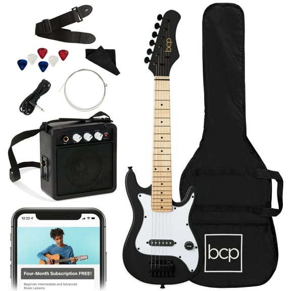 Best Choice Products Walmart Exclusive 30in Kids Electric Guitar Beginner Starter Kit w/ 5W Amplifier, Strap, Case - Walmart Black