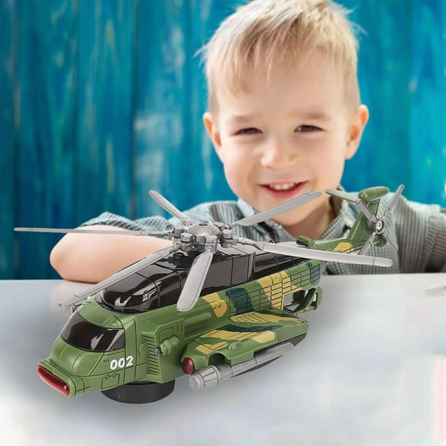 Kids Electric Helicopter Toy with Lights Early Educational Toys Battery