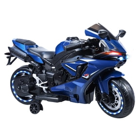 Kids Electric Motorcycle - 9mph Ride-On with Training Wheels & 12V Battery for Safe Play