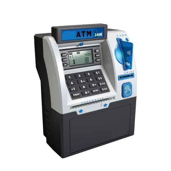 Kids Electronic Password Piggy Bank Card Swipe ATM Saving Toy for Holiday Gifting