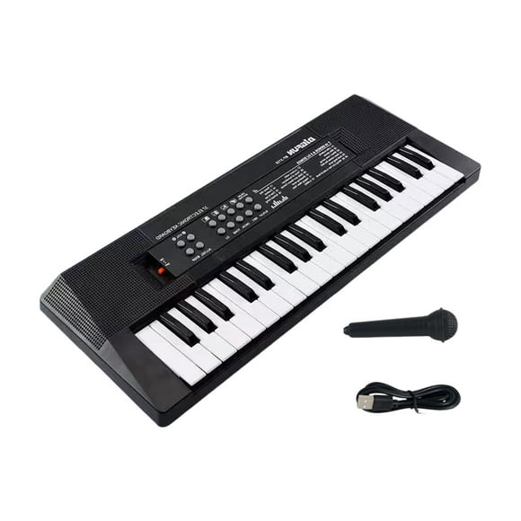 Kids Electronic Piano Keyboard Toy with Microphone 37 Keys,Multi-function Musical Instrument Toy,Toddlers Boys Girls,USB Battery Powered Educational Mini Piano Toy