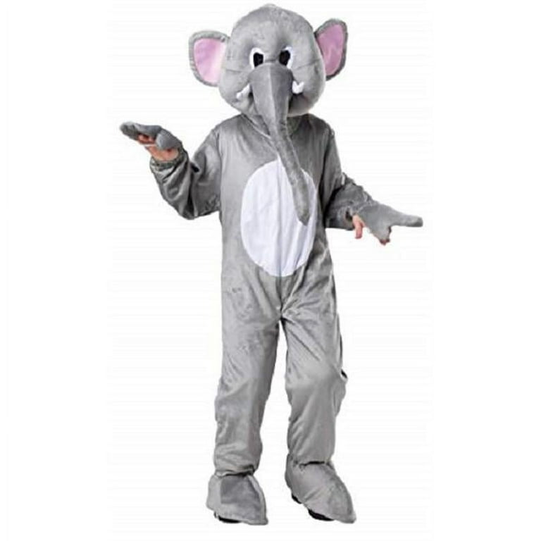 Elephant Costume Kids Grey White Jumpsuit Elephant Costume Kids Grey White Jumpsuit