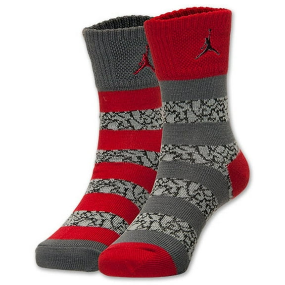 Kids' Elephant Striped Crew Socks 2-pack
