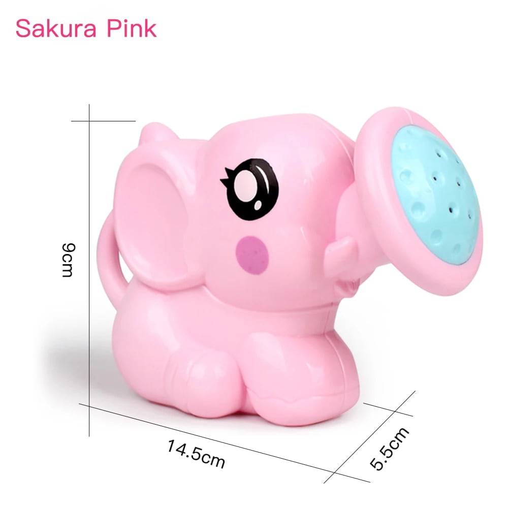 Kids Elephant Watering Pot Bath Toy Cartoon Plastic Kettle Bath Shower