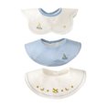 thumbnail image 1 of Kids Embroidered Waterproof Feeding Bibs Comfortable Cotton Bibs Waterproof Bibs Infant Mealtime Bibs for Kids, 1 of 8