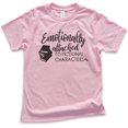 thumbnail image 1 of Kids Emotionally Attached To Fictional Characters Shirt, Youth Kids Boy Girl T-Shirt, Book Lover Literature Tee, Light Pink, Small, 1 of 4