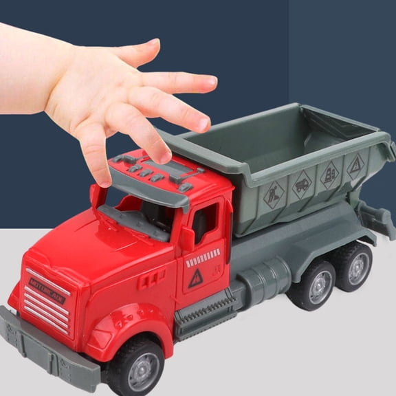Kids Engineering Excavator Truck Toy, Push & Go Construction Vehicle Model, Plastic Simulation Toy Car,Ideal Christmas Birsthday Gift for Kids 2 to 4