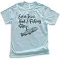 thumbnail image 1 of Kids Even Jesus Had A Fishing Story Shirt, Youth Kids Boy Girl T-Shirt, Jesus Fishing Shirt Fisher Fisherman Tee, Light Blue, Medium, 1 of 4