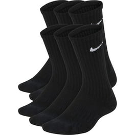 Nike Polyester Athletic Mid Calf Socks Kids 5 7 White 6 Pack Walmart