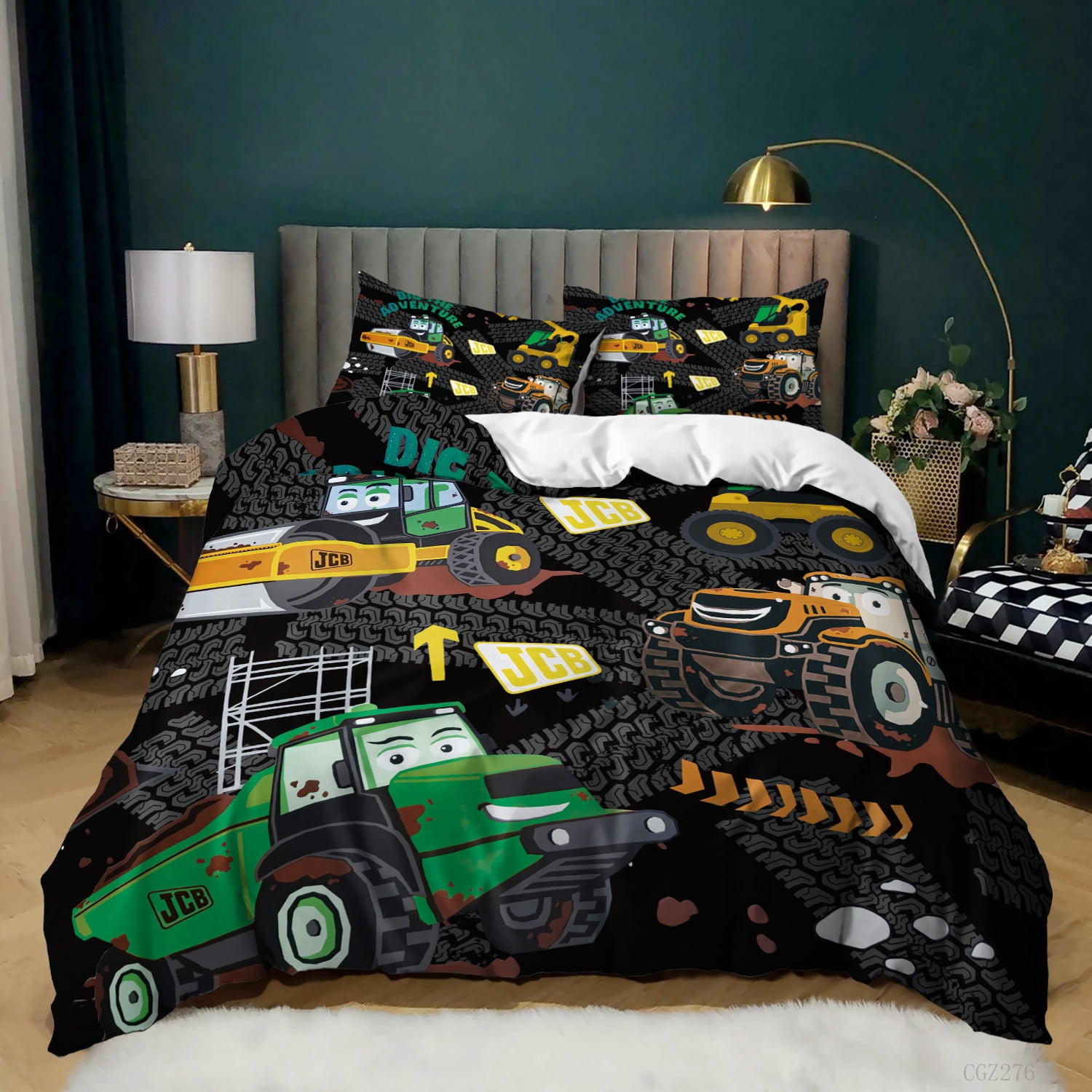 Kids Excavator Tractor Truck for Children Boys Bedroom Decor ...