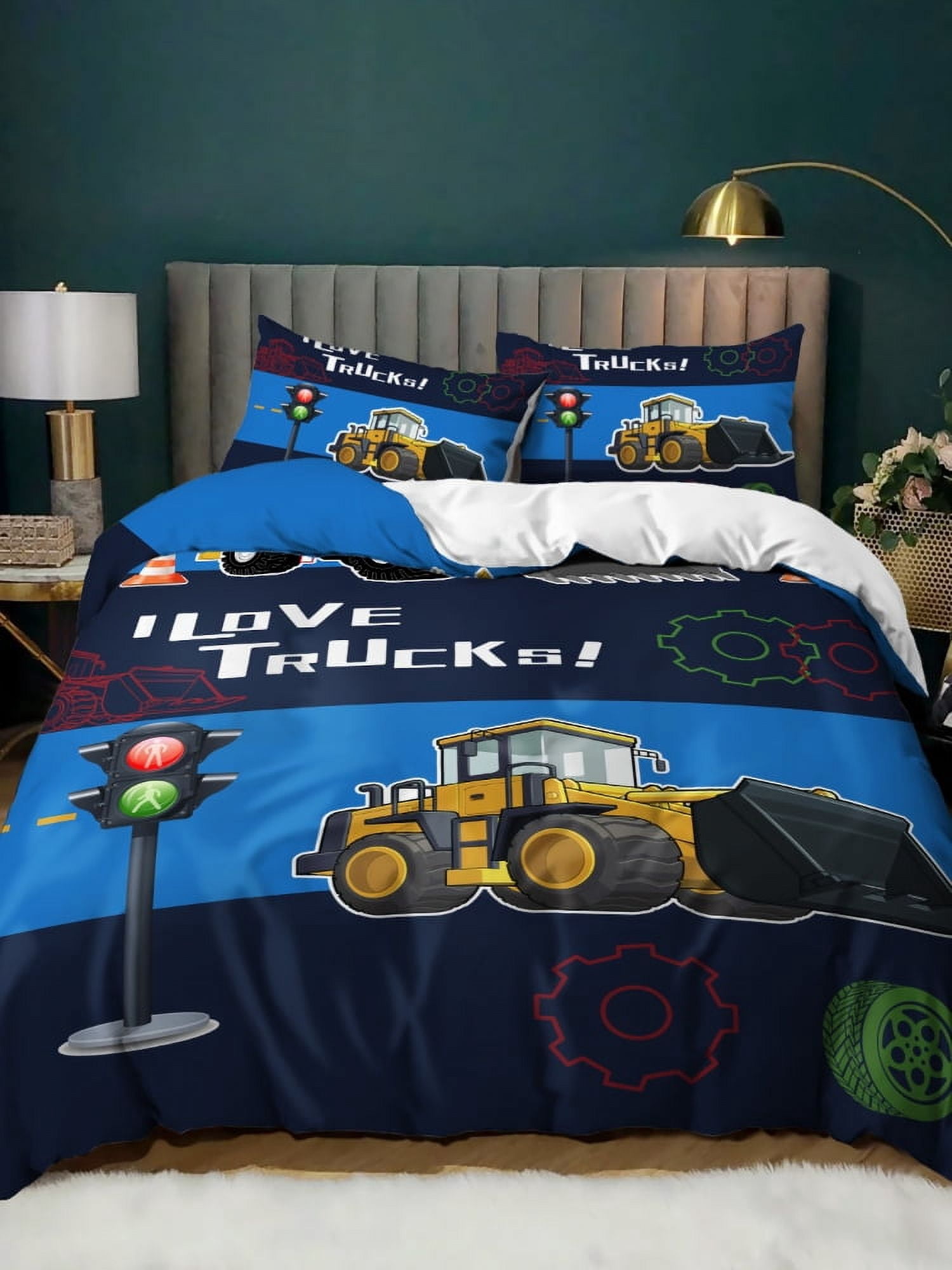 Kids Excavator Tractor Truck for Children Boys Bedroom r truction ...