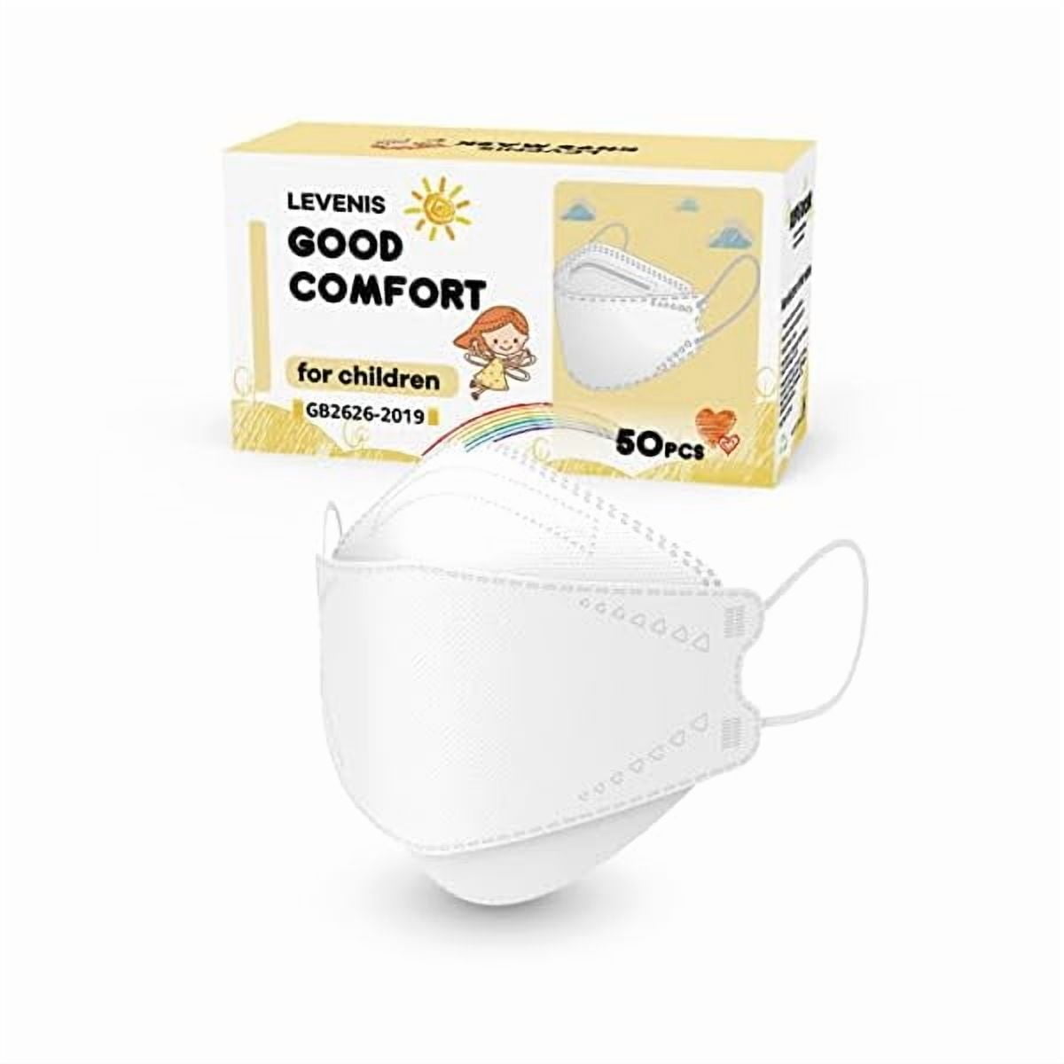 Kids Face Masks for Children 50 Pack, Breathable Comfortable and Disposable Mask, White
