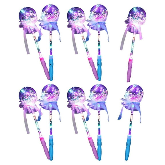 Kids Fairy Wand Toy Magic Flashing Wand Crystal LED Sticks Party Favor 10pcs