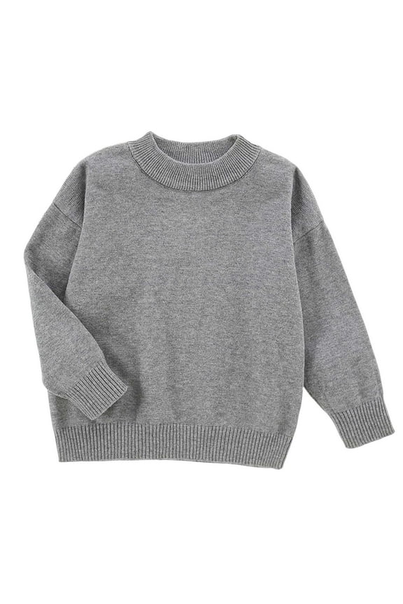 Kids Fall Clothes For Boys Boys Texture Sweater Kids Crewneck Long Sleeve Knit Pullover Sweater Fall Winter Clothes 5-14 Years