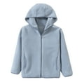 thumbnail image 1 of Kids Fall Jackets Girls And Jacket Children Boys Girls Winter Windproof Solid Zipper Hooded Coat Jacket Kids Warm Outerwear Jacket, 1 of 4