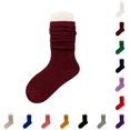 thumbnail image 1 of Kids Fall Slouch Socks, Solid Color Mid‑Calf Cotton Socks, Soft Stackable Crew Socks for Infant Toddler Baby Boys Girls Autumn Daily Wear, 1 of 4