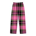 thumbnail image 1 of Kids' Fashion Regular Plaid Flannel Pants towel pants for swimmers girls baby girl, 1 of 4