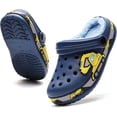 thumbnail image 1 of Kids Faux Fur Lined Garden Clogs: Cartoon Sandals - Fleece Winter Warm Home Slippers for Boys Girls Toddler, 1 of 14
