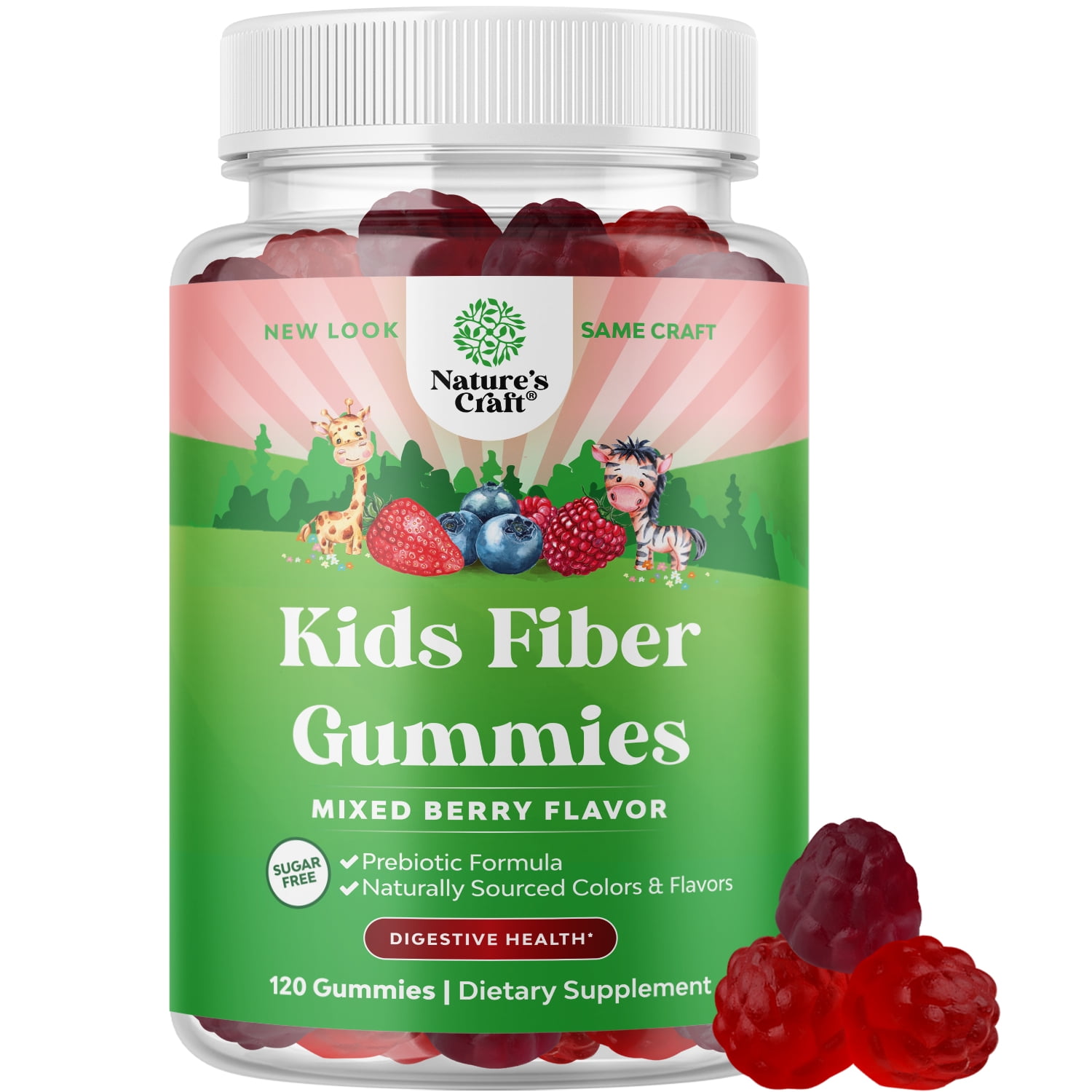 Fiber Choice Prebiotic Fiber Mixed Berries Flavored Gummies, 90 ct - Fry's  Food Stores