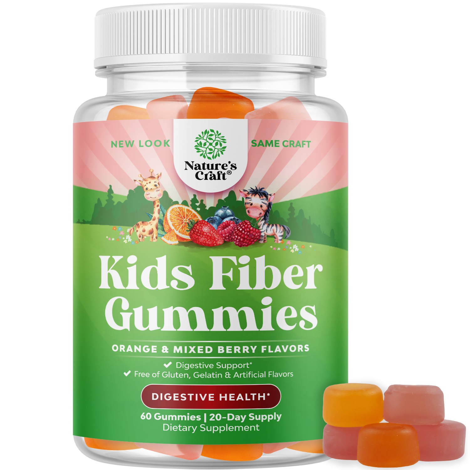 Metamucil Fiber Supplement Gummies Plus Vitamins C, D, & B12, 72