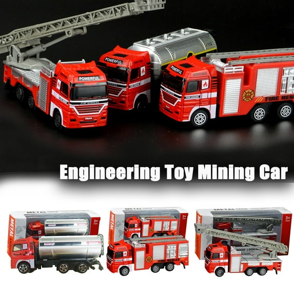 Kids Fire Truck Toys,Alloy Deformable Cars Brain Developing Halloween Christmas Birthday Gift Toy for Kids Over 1 Year Old