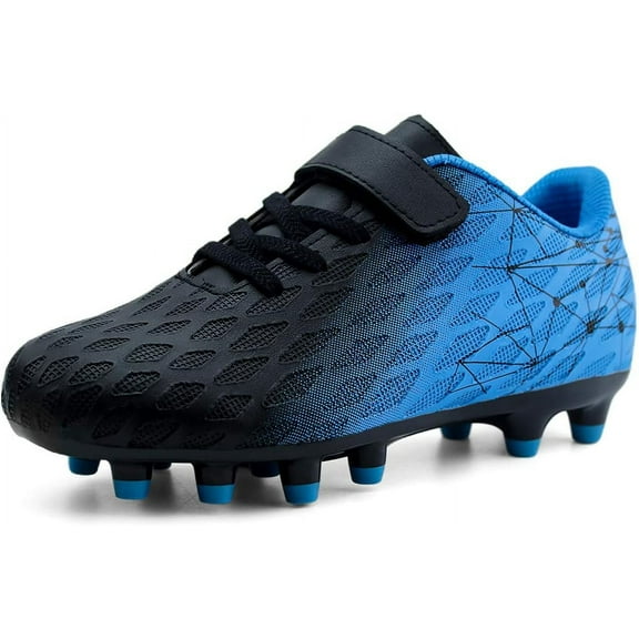 Kids Firm Ground Soccer Cleats Boys Girls Athletic Outdoor Football Shoes