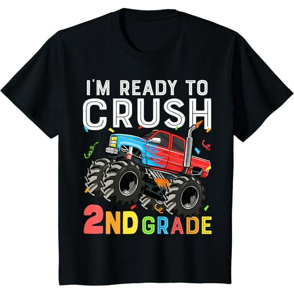 Kids First Day of Second Grade I'm Ready To Crush 2nd Grade Boys T-Shirt