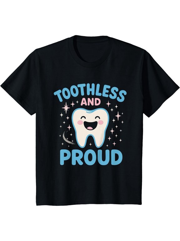 Kids First Lost Tooth Tooth Fairy Visit Kid Smile Milestone Gift T-Shirt