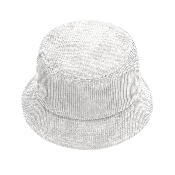 Kids Fishing Bucket Hat - UPF 50 Sun Protection Adjustable Outdoor Autumn Winter Corduroy Fisherman Hat Unisex Street Style Beret Hat Adjustable Bucket Cap