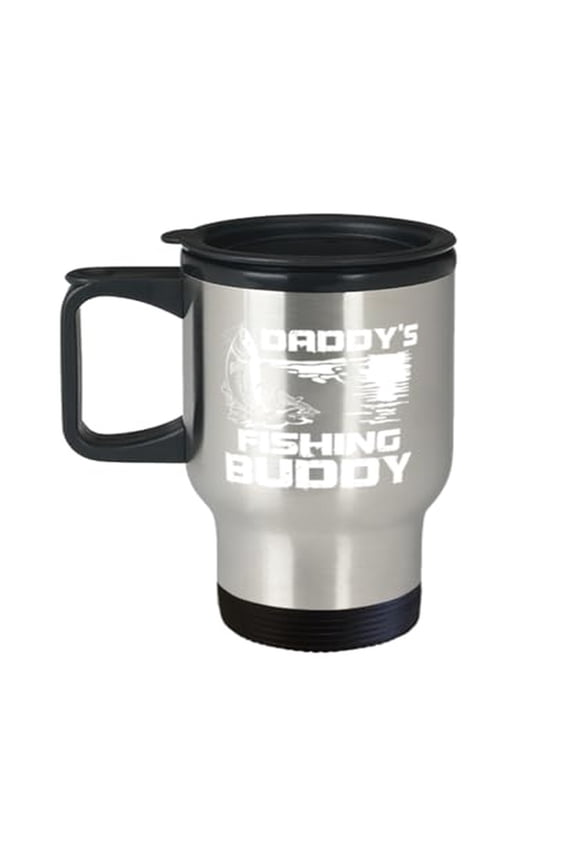 Kids Fishing Mug - Daddy's Fishing Buddy 14oz Portable Cup Gift