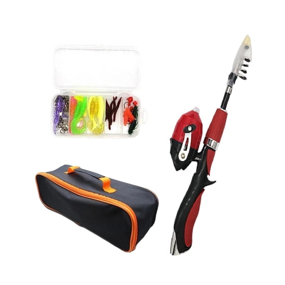 Kids Fishing Pole Telescopic Rod Reel Combo Adjustable Length Lightweight Design for Boys Girls Beginners Outdoor