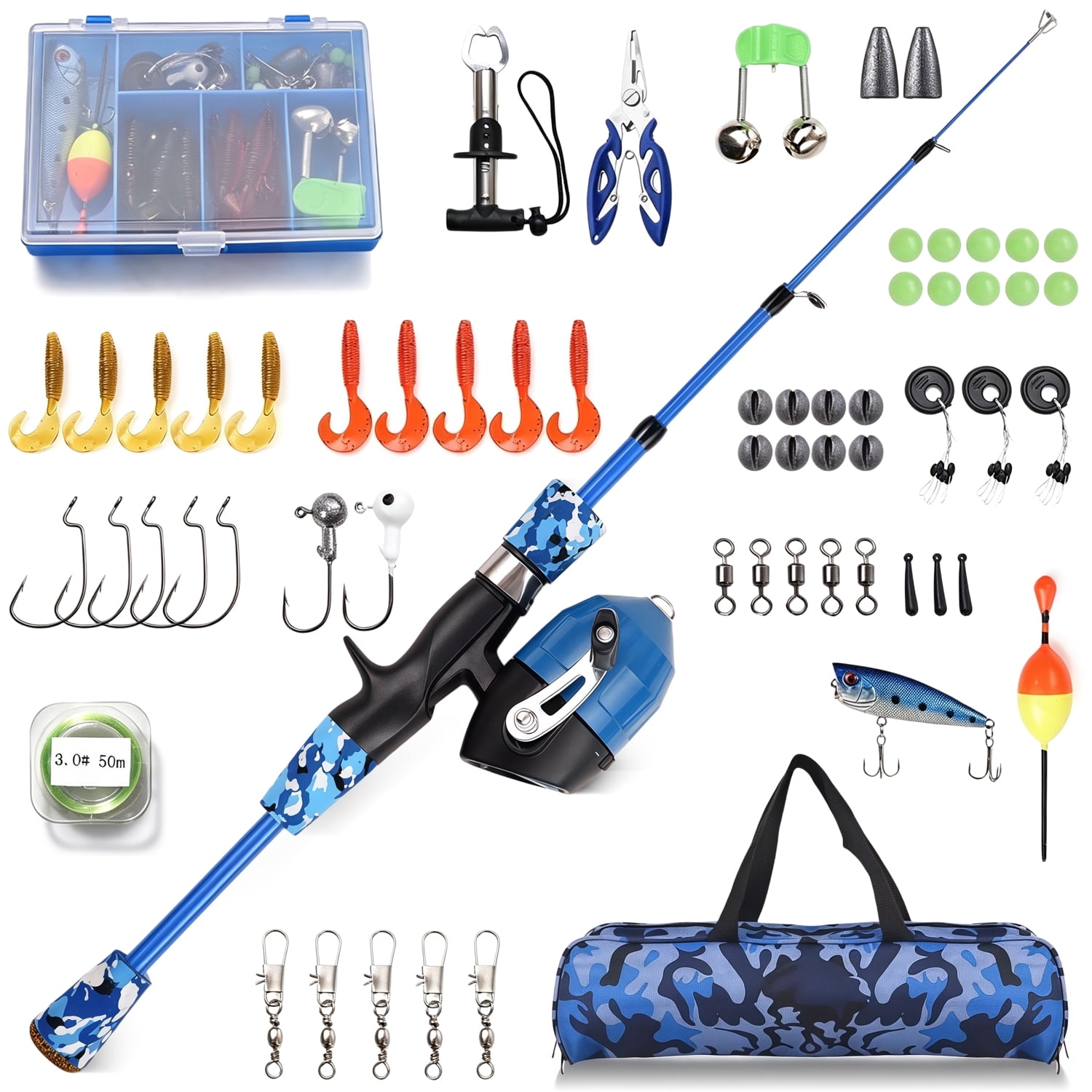 5 foot telescopic fishing pole Rod and Reel Combo, 6.9ft Spincast Rod with Left Handed Baitcasting Reel Combos, Sea Saltwater Freshwater Ice Bass Fishing Tackle Set Fishing Rods Kit : Sports & Outdoors This is a bold Zebco Z-Cast Telescopic Spin Rod
