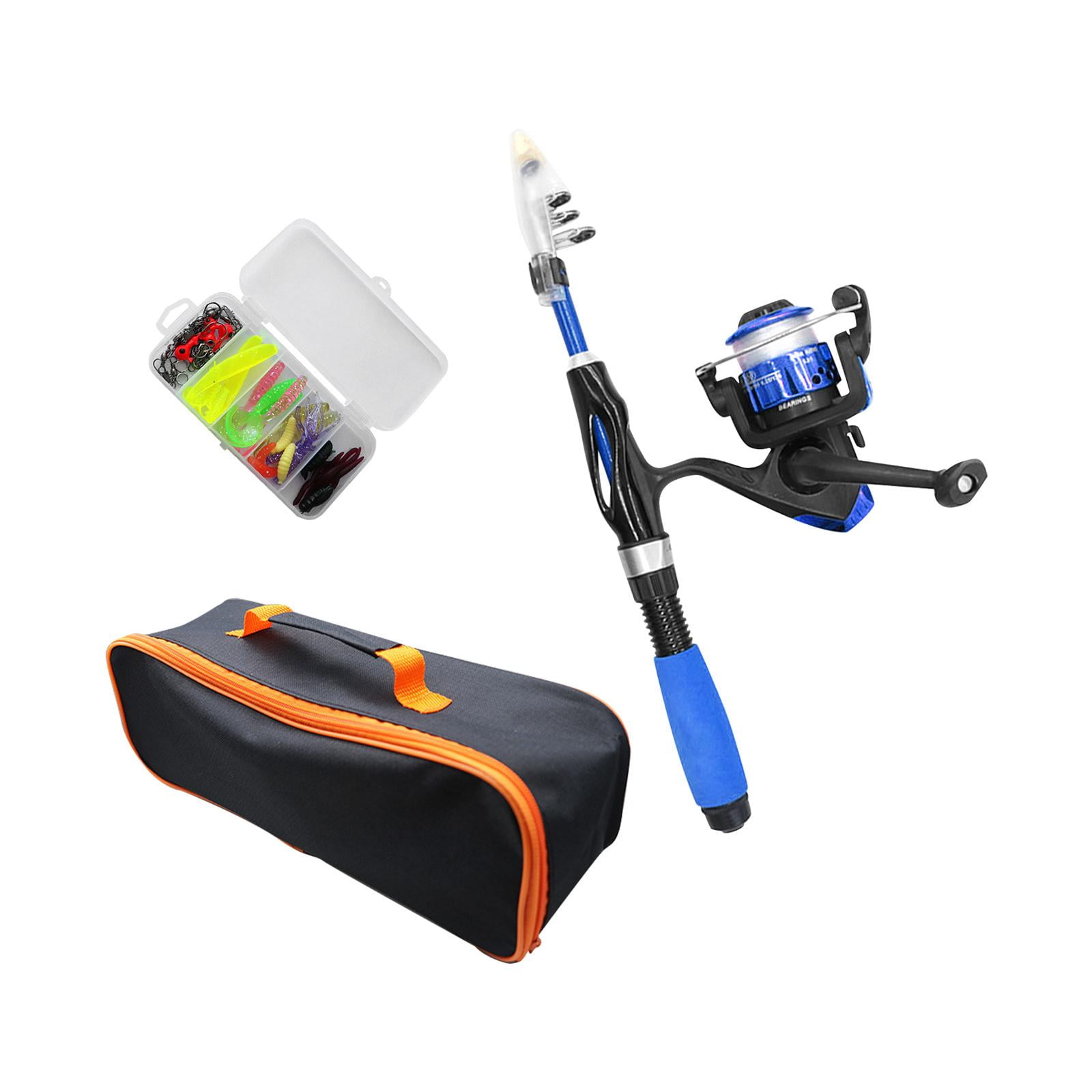 Kids Fishing Rod, Telescopic Fishing Rod and Reel Combo Kits, Child